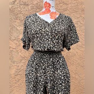 Vintage floral top and shorts set